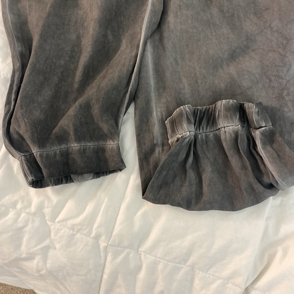 Mustard Seed Miranda Raw Edge Tube Jumpsuit. Gray Smokey Haze. Size: Small - Picture 15 of 15